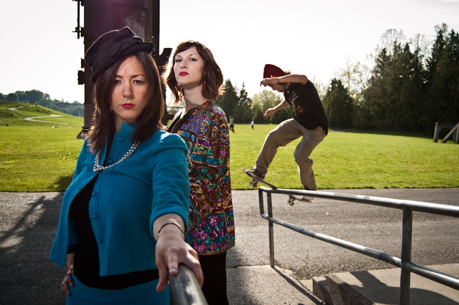 Virginia and Keriann with Skater